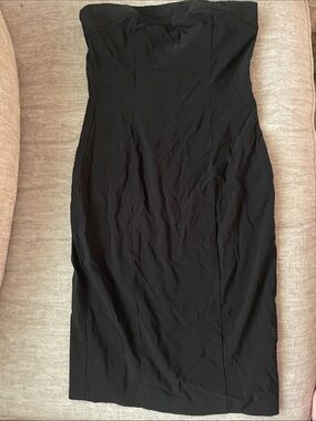 Express Strapless Black Sheath Dress